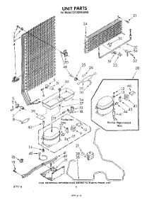 05 - Unit parts for Whirlpool Freezer EV130NXSW00 from AppliancePartsPros.com