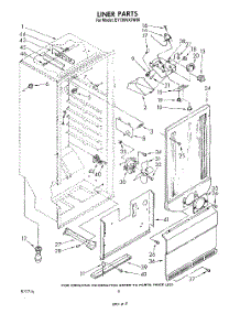 06 - Liner parts for Whirlpool Freezer EV130NXSW00 from AppliancePartsPros.com