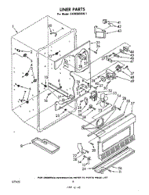 05 - Liner parts for Whirlpool Freezer EV200NXKW1 from AppliancePartsPros.com
