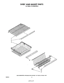 06 - Shelf And Basket parts for Whirlpool Freezer EV190EXPW0 from AppliancePartsPros.com