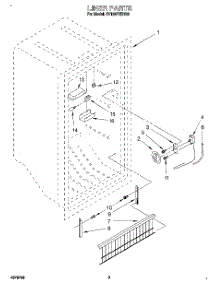 02 - Liner, Lit / Optional parts for Whirlpool Freezer EV150FXDN00 from AppliancePartsPros.com
