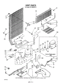 04 - Unit parts for Whirlpool Freezer EV190NXRN1 from AppliancePartsPros.com
