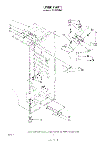 05 - Liner parts for Whirlpool Freezer EV190FXSW01 from AppliancePartsPros.com