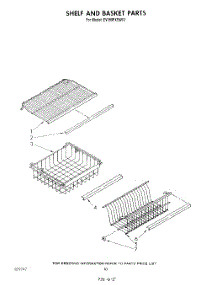 06 - Shelf And Basket parts for Whirlpool Freezer EV190FXSW01 from AppliancePartsPros.com
