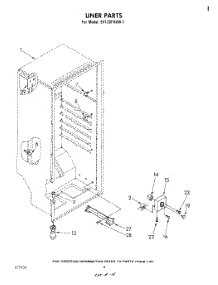 06 - Liner parts for Whirlpool Freezer EV130FXKW1 from AppliancePartsPros.com