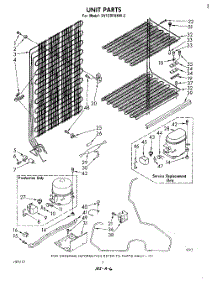 04 - Unit parts for Whirlpool Freezer EV130FXKW2 from AppliancePartsPros.com