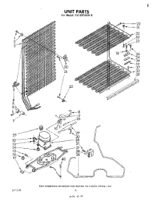 04 - Unit parts for Whirlpool Freezer EV130FXKW0 from AppliancePartsPros.com
