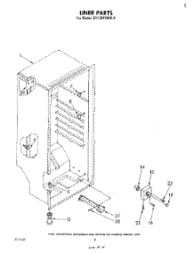 06 - Liner parts for Whirlpool Freezer EV130FXKW0 from AppliancePartsPros.com