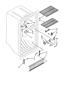 Liner parts for Whirlpool Freezer EV150NXEW2 from AppliancePartsPros.com