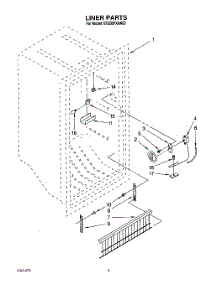 02 - Liner, Lit / Optional parts for Whirlpool Freezer EV200FXAN00 from AppliancePartsPros.com