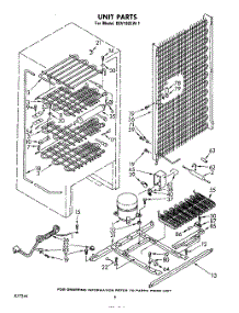 04 - Unit parts for Whirlpool Freezer EEV162LW1 from AppliancePartsPros.com