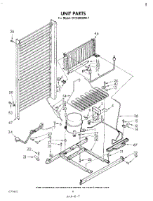 04 - Unit parts for Whirlpool Freezer EV15HKXKW1 from AppliancePartsPros.com