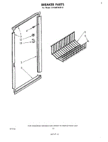 06 - Breaker parts for Whirlpool Freezer EV160FXKW0 from AppliancePartsPros.com