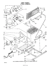 04 - Unit parts for Whirlpool Freezer EV200NXRW1 from AppliancePartsPros.com