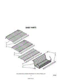 04 - Shelf parts for Whirlpool Freezer EV130NXRW0 from AppliancePartsPros.com