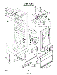 06 - Liner parts for Whirlpool Freezer EV130NXRW0 from AppliancePartsPros.com