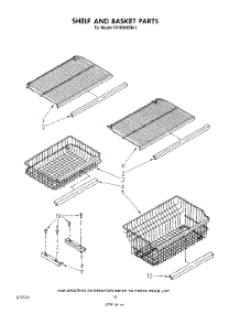 06 - Shelf And Basket parts for Whirlpool Freezer EV190NXSW00 from AppliancePartsPros.com
