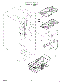 02 - Liner parts for Whirlpool Freezer SVF15NRJW00 from AppliancePartsPros.com