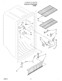 02 - Liner parts for Whirlpool Freezer TVF15NRGW00 from AppliancePartsPros.com