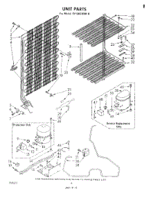 05 - Unit parts for Whirlpool Freezer EV150CXRW0 from AppliancePartsPros.com