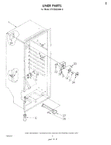 06 - Liner parts for Whirlpool Freezer EV150CXRW0 from AppliancePartsPros.com