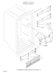 02 - Liner, Lit / Optional parts for Whirlpool Freezer EV120FXXN00 from AppliancePartsPros.com