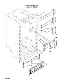 02 - Liner, Lit / Optional parts for Whirlpool Freezer TVF15FRXW00 from AppliancePartsPros.com