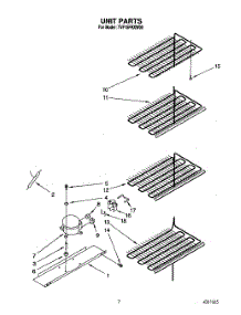 04 - Unit parts for Whirlpool Freezer TVF15FRXW00 from AppliancePartsPros.com