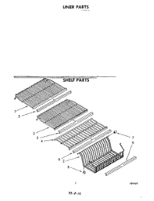 05 - Shelf parts for Whirlpool Freezer EV15HEXPW1 from AppliancePartsPros.com