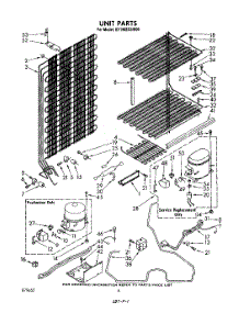 05 - Unit parts for Whirlpool Freezer EV190EXSW00 from AppliancePartsPros.com