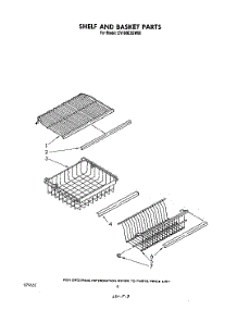 06 - Shelf And Basket parts for Whirlpool Freezer EV190EXSW00 from AppliancePartsPros.com