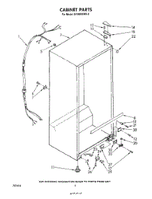 03 - Cabinet parts for Whirlpool Freezer EV190NXRN0 from AppliancePartsPros.com