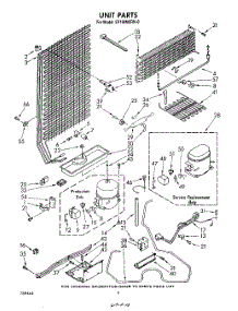 04 - Unit parts for Whirlpool Freezer EV190NXRN0 from AppliancePartsPros.com