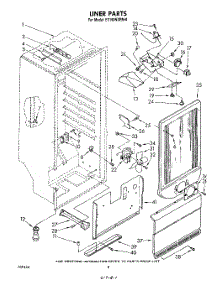 05 - Liner parts for Whirlpool Freezer EV190NXRN0 from AppliancePartsPros.com