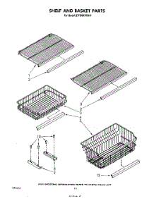 06 - Shelf And Basket parts for Whirlpool Freezer EV190NXRN0 from AppliancePartsPros.com