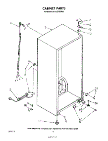 03 - Cabinet parts for Whirlpool Freezer EV110CXSW00 from AppliancePartsPros.com