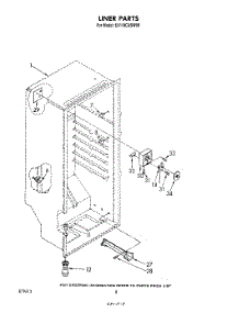 06 - Liner parts for Whirlpool Freezer EV110CXSW00 from AppliancePartsPros.com