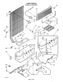 04 - Unit parts for Whirlpool Freezer EV190NXWW00 from AppliancePartsPros.com