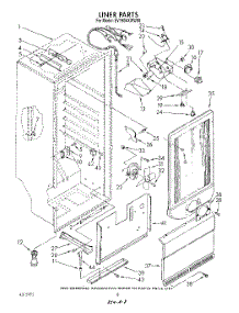 05 - Liner parts for Whirlpool Freezer EV190NXWW00 from AppliancePartsPros.com