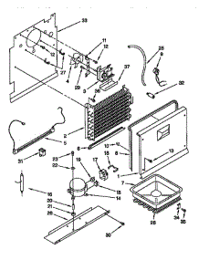 Unit parts for Whirlpool Freezer EV150NXEW0 from AppliancePartsPros.com