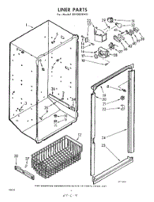 03 - Liner parts for Whirlpool Freezer EEV201XW0 from AppliancePartsPros.com