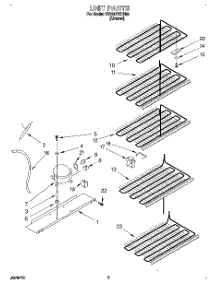 03 - Unit parts for Whirlpool Freezer EV200FXDN00 from AppliancePartsPros.com