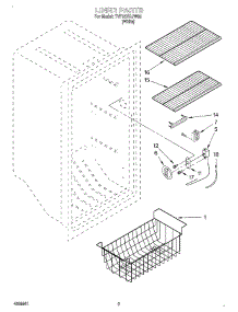 02 - Liner parts for Whirlpool Freezer TVF15NRJW00 from AppliancePartsPros.com