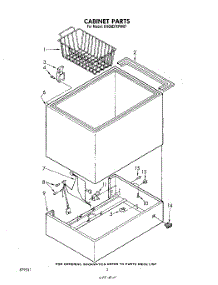 02 - Section parts for Whirlpool Freezer EH09EFXPW07 from AppliancePartsPros.com