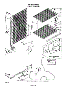 04 - Unit parts for Whirlpool Freezer EV130FXKW3 from AppliancePartsPros.com