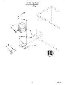 03 - Unit parts for Whirlpool Cooktop SCF1510HW00 from AppliancePartsPros.com