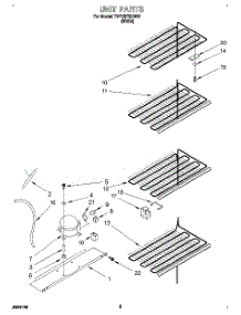 03 - Unit parts for Whirlpool Freezer TVF15FRDW01 from AppliancePartsPros.com