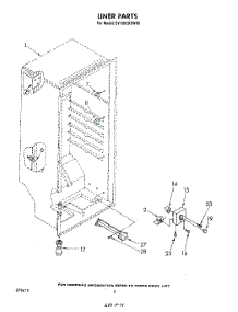 06 - Liner parts for Whirlpool Freezer EV130CXSW00 from AppliancePartsPros.com