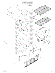 02 - Liner parts for Whirlpool Freezer SVF15NRHW00 from AppliancePartsPros.com