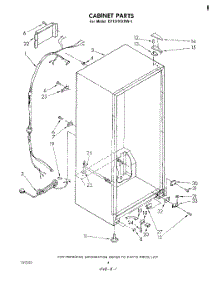 03 - Cabinet parts for Whirlpool Freezer EV15HKXRW1 from AppliancePartsPros.com